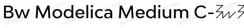 Bw Modelica Medium C字体转换